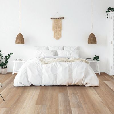 luxury vinyl plank floors in a bright Lewes bedroom